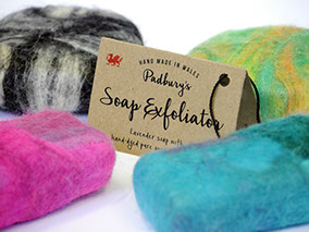 Range of handmade Exfoliators for retail